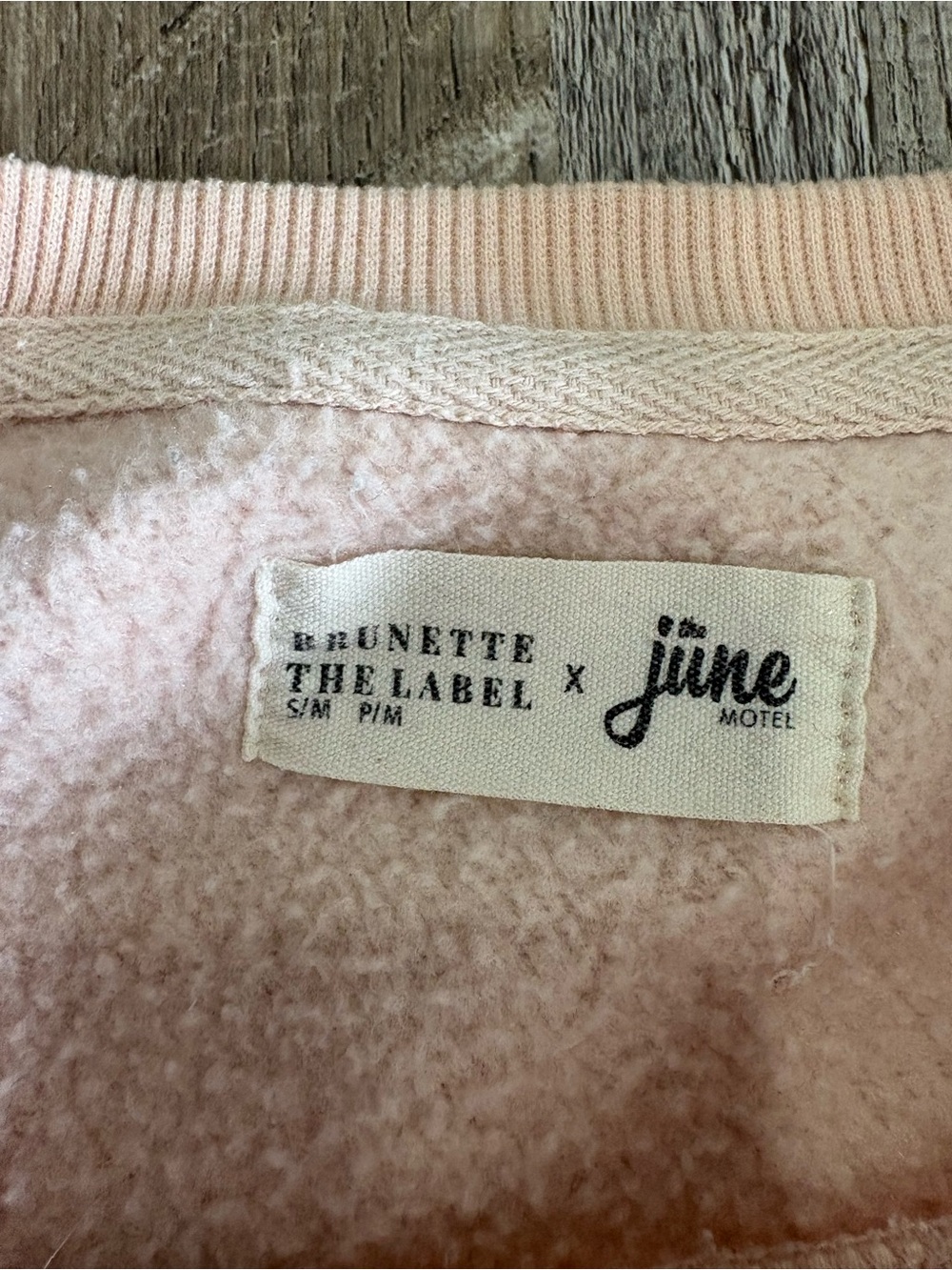 Brunette the Label X The June Rose State of Mind Crewneck S/M - Picture 3 of 4